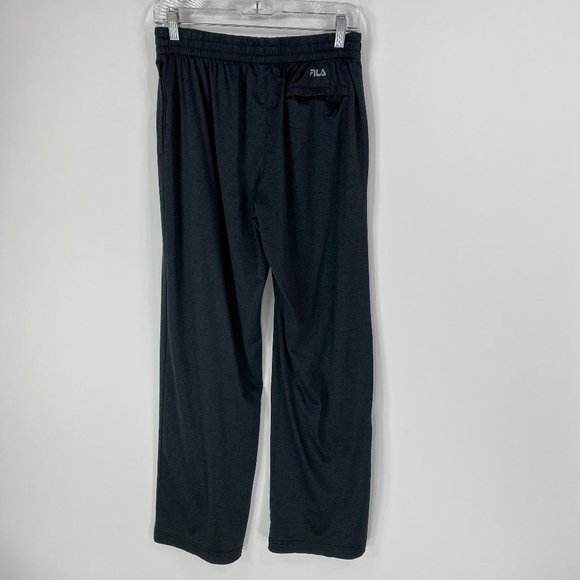 Fila M Medium Pants Track Athletic Stretch Poly Gray Drawstring Elastic Sport - Picture 6 of 11